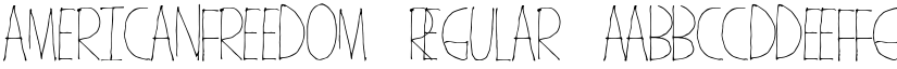 AmericanFreedom Regular font