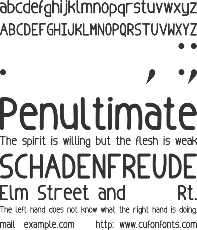 Badopus tfb font preview