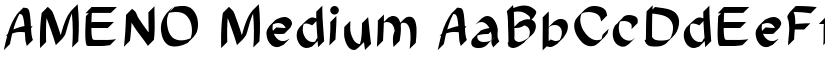 AMENO Medium font