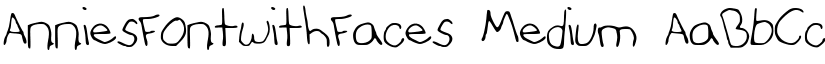 AnniesFontwithFaces Medium font