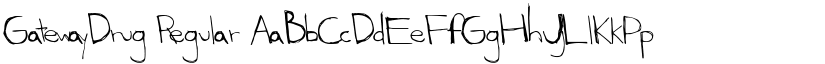 GatewayDrug Regular font