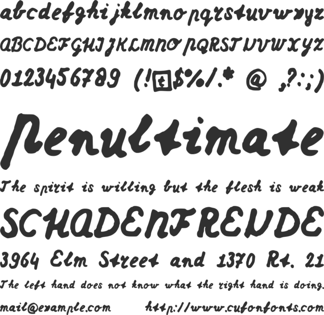 Dutchschoolwriting font preview