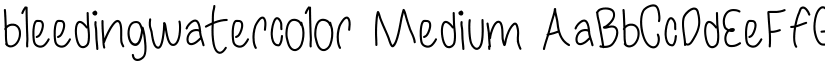bleedingwatercolor font download