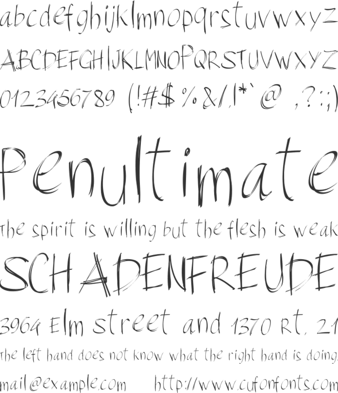 PWBrushScript font preview