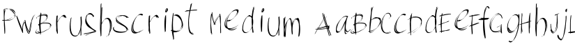 PWBrushScript Medium font