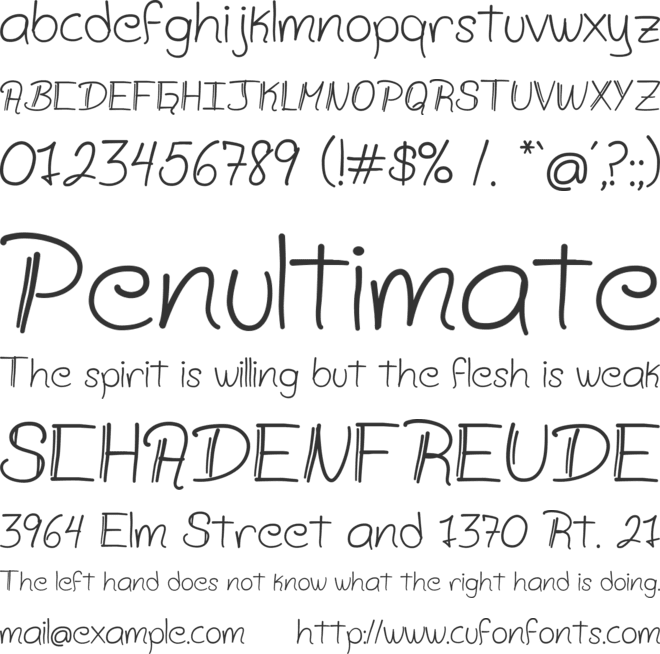 Zamsley font preview