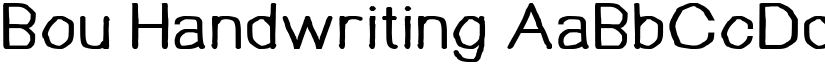 Bou Handwriting font