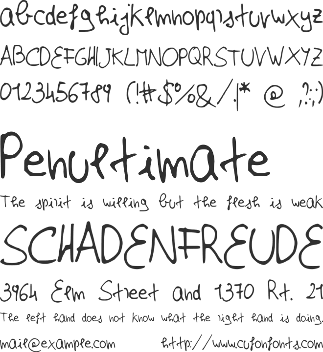 EffeNewVersion font preview