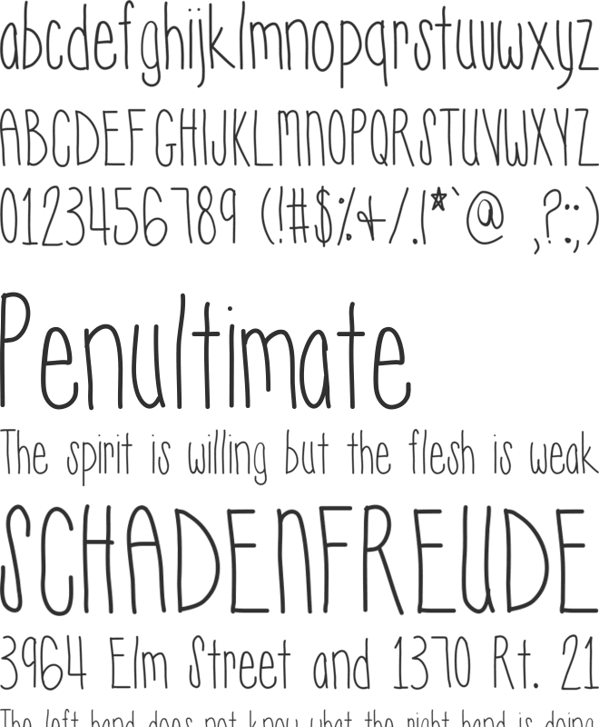 Hyperness font preview