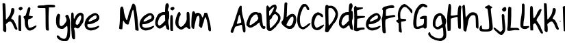 kitType Medium font