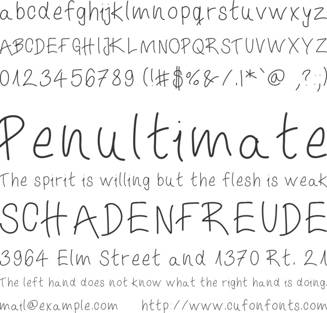 ItIsWritten font preview