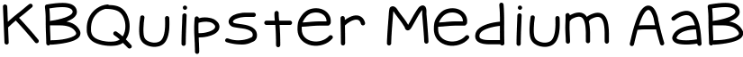 KBQuipster Medium font