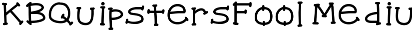 KBQuipstersFool Medium font