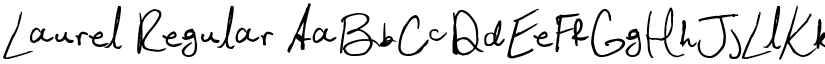 Laurel Regular font