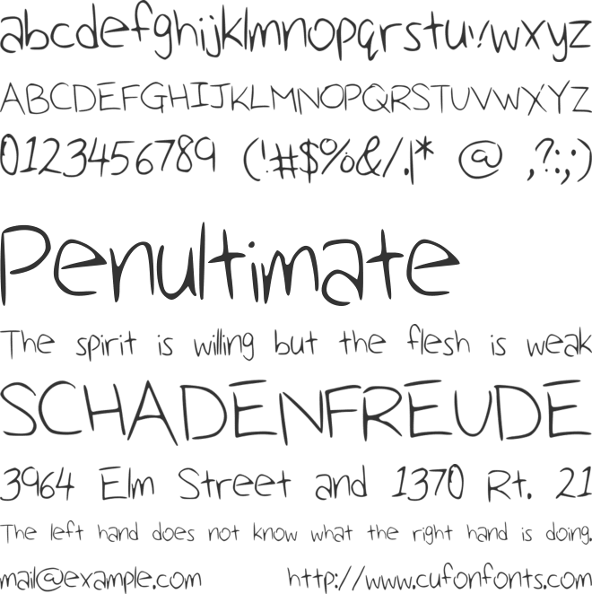 Ellennn font preview