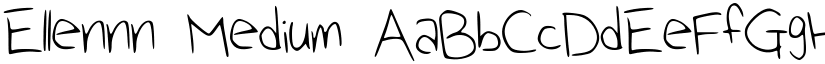 Ellennn Medium font