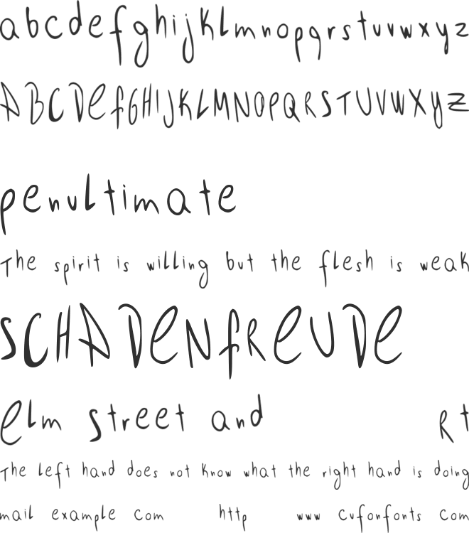 Easy going stroke font preview