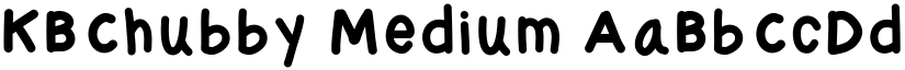 KBChubby Medium font