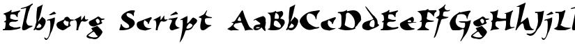 Elbjorg Script font