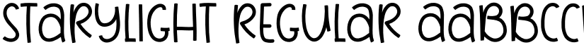 Starylight Regular font