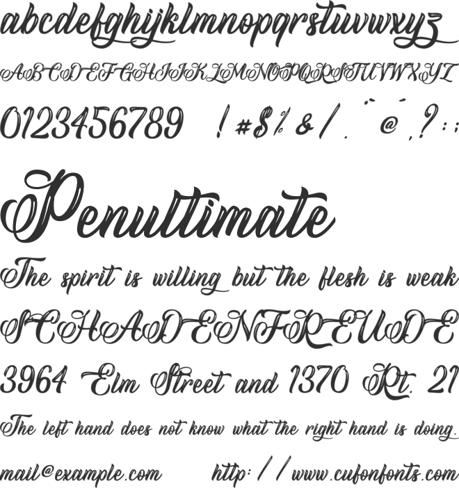 Sweet Hazel - Personal Use font preview