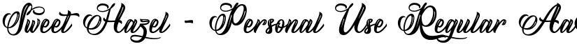 Sweet Hazel - Personal Use Regular font