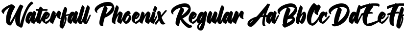Waterfall Phoenix Regular font