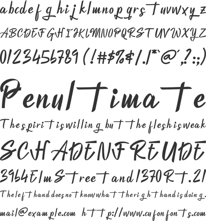 Winnipegosis font preview