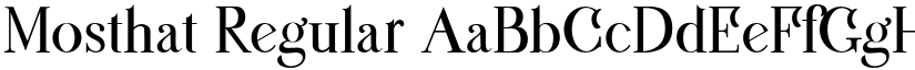 Mosthat Regular font