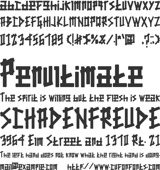 Judge Box font preview