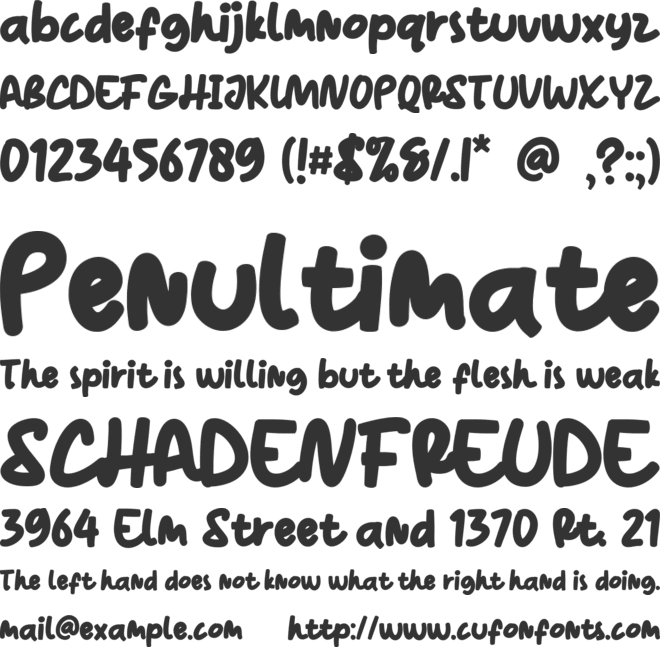 Roman Jelly font preview