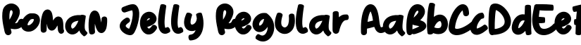 Roman Jelly Regular font
