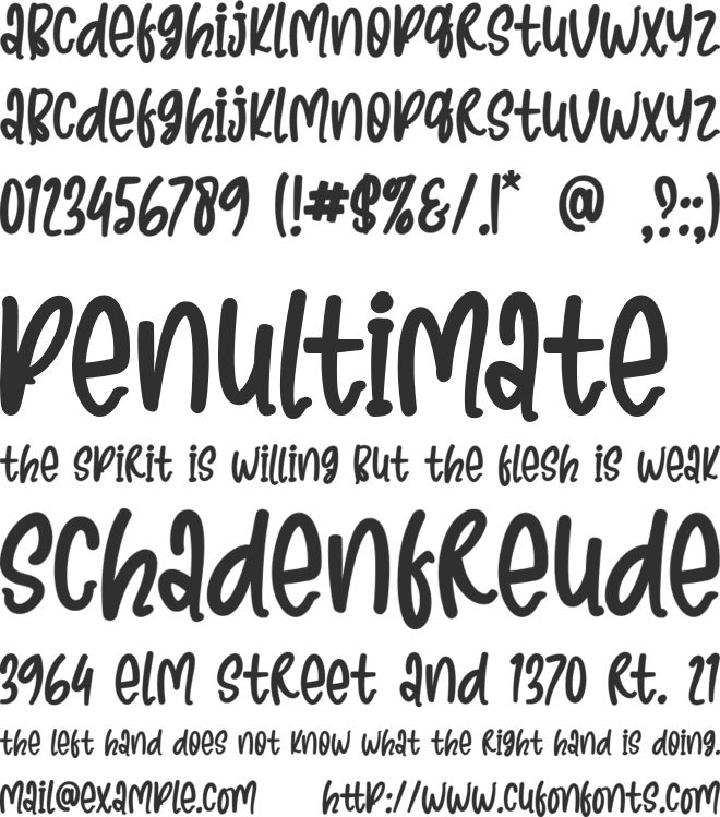 Mammoth Ontime font preview