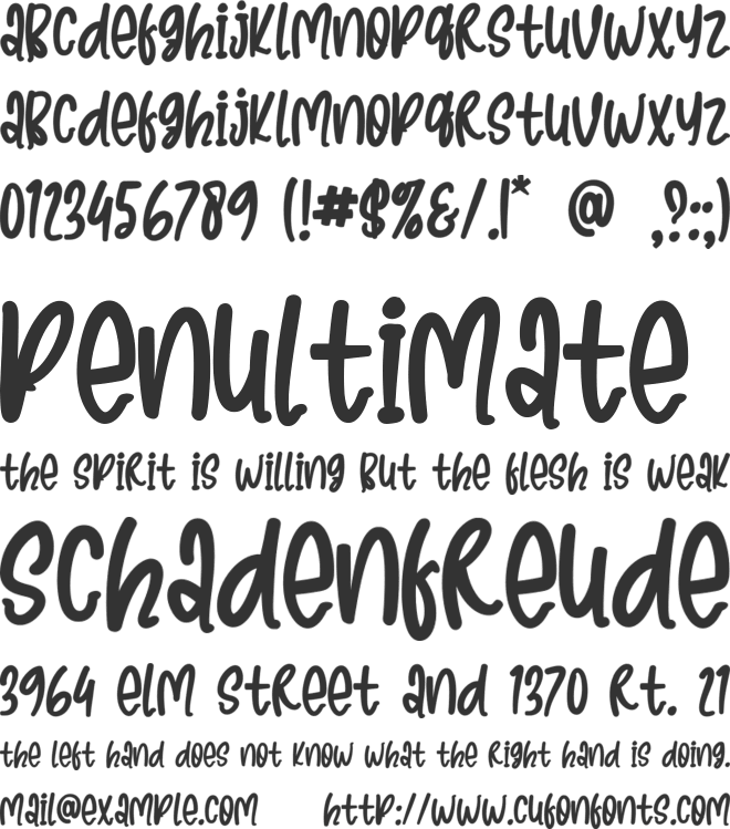 Mammoth Ontime font preview