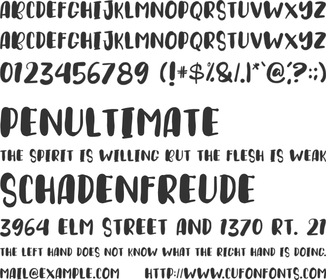 BRUSHKID font preview