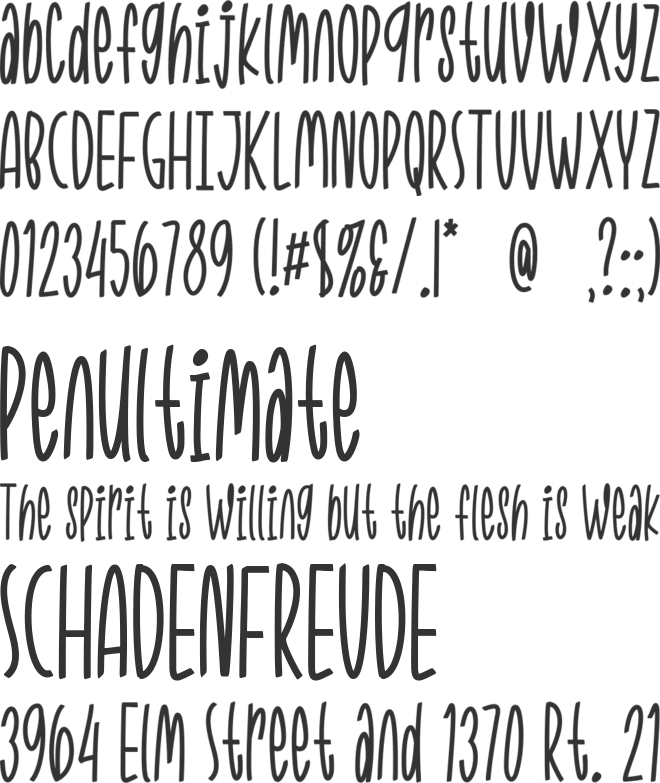 Smilekiss font preview