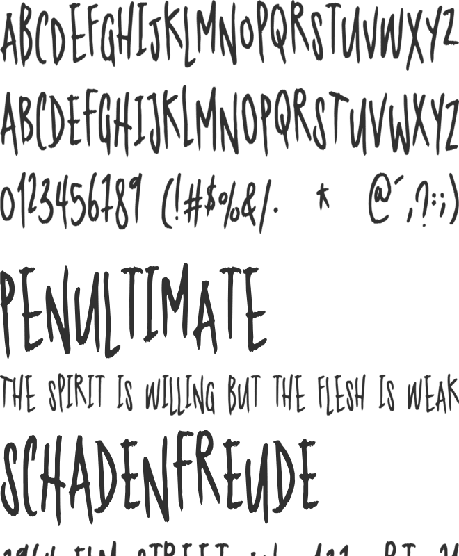 Nerdproof font preview