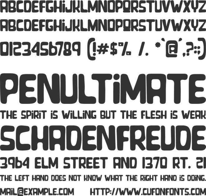 Where is my Frog font preview