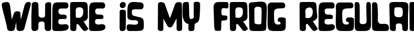 Where is my Frog Regular font