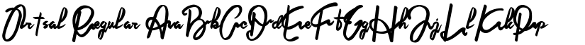 Ortsal Regular font
