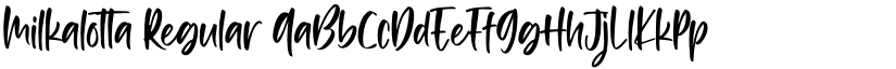 Milkalotta Regular font
