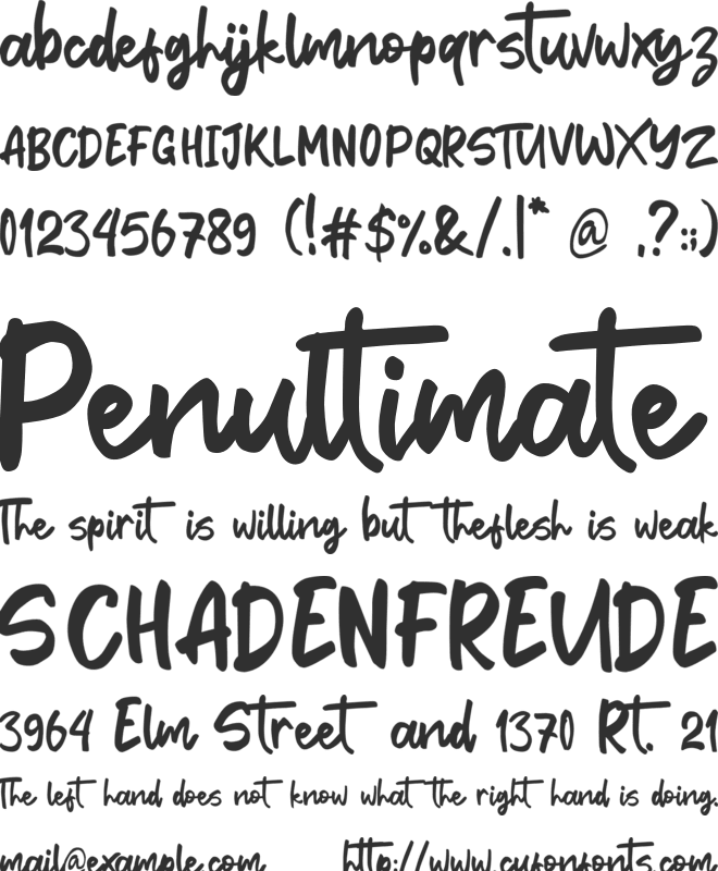 Campus font preview