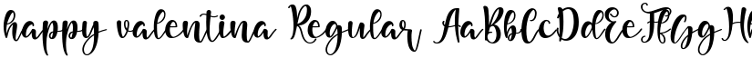 happy valentina Regular font