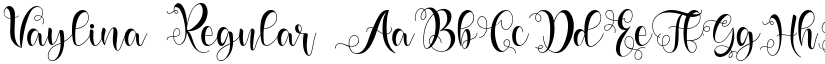 Vaylina Regular font