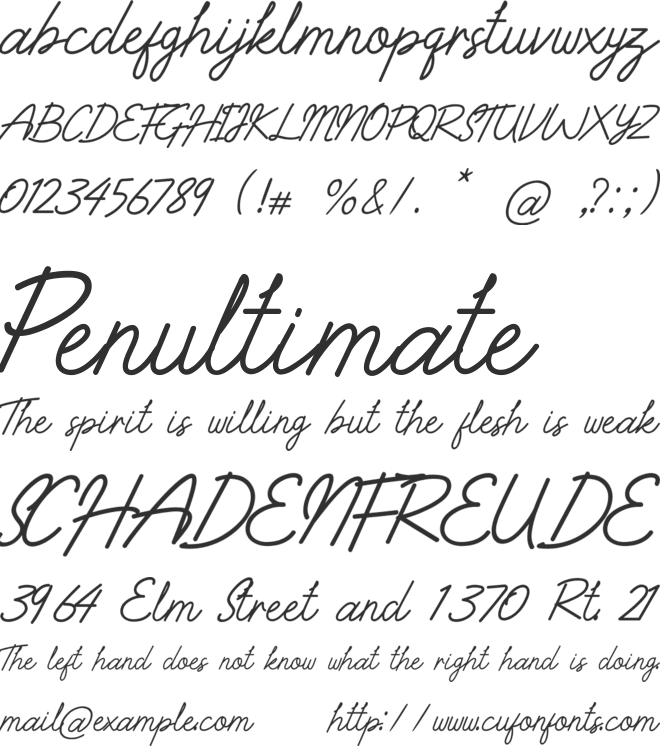 Drepton Olina font preview
