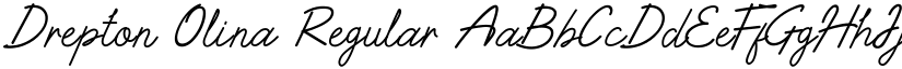 Drepton Olina Regular font
