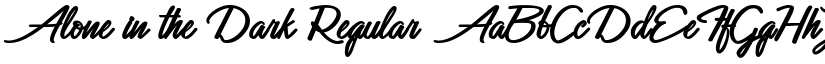 Alone in the Dark Regular font