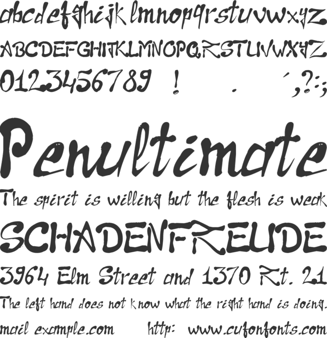 Raslani the Pharaoh font preview