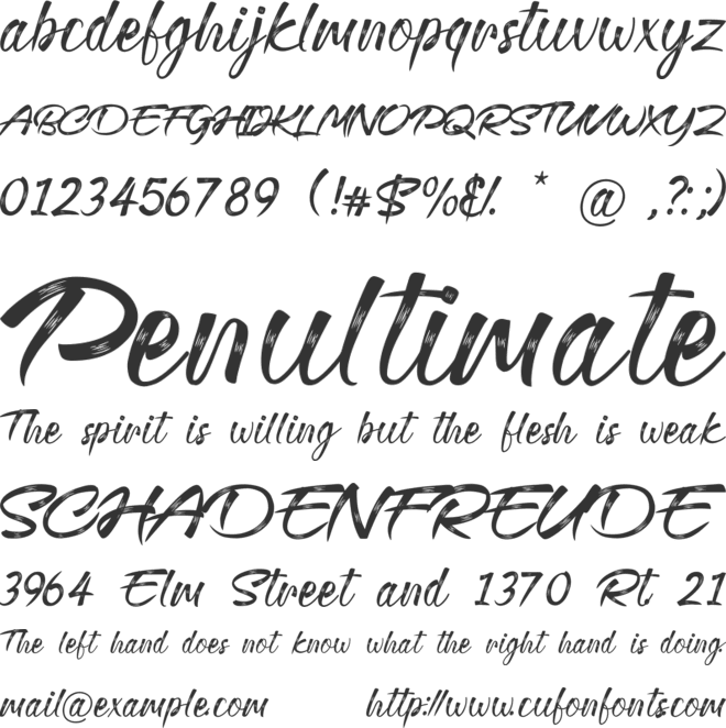 Dominique Diamond font preview