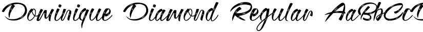 Dominique Diamond font download